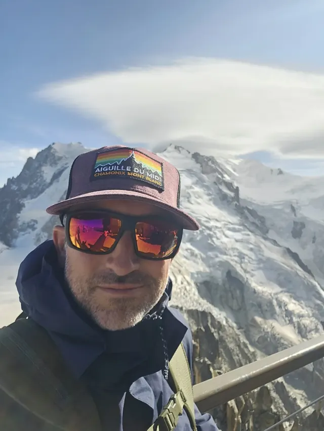 Floris bij de Mont Blanc